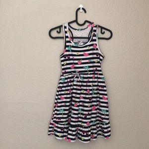 Star Ride Girl’s Size S(7-8) Blue Striped Sleeveless Sundress
